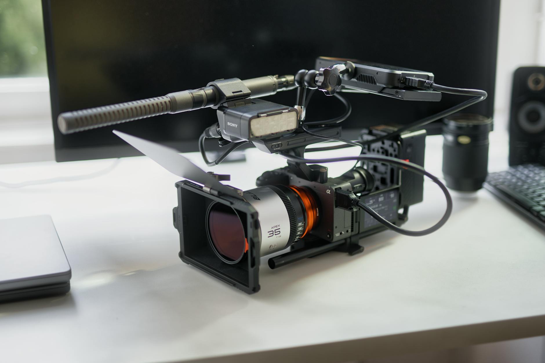 Professional camera and lighting equipment used by Miami video productions